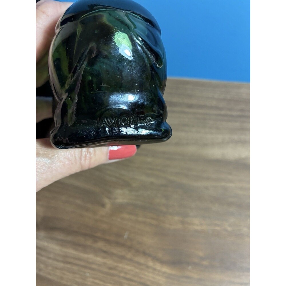Vintage Avon Big Game Rhino Decanter After Shave Empty No Box Green - Picture 6 of 11